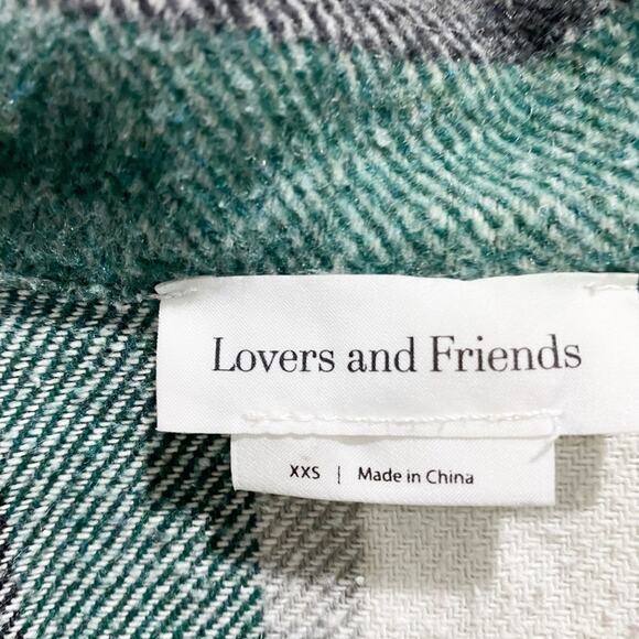 Lovers + Friends  Kaianna Shacket green button down size XXS - Picture 9 of 9